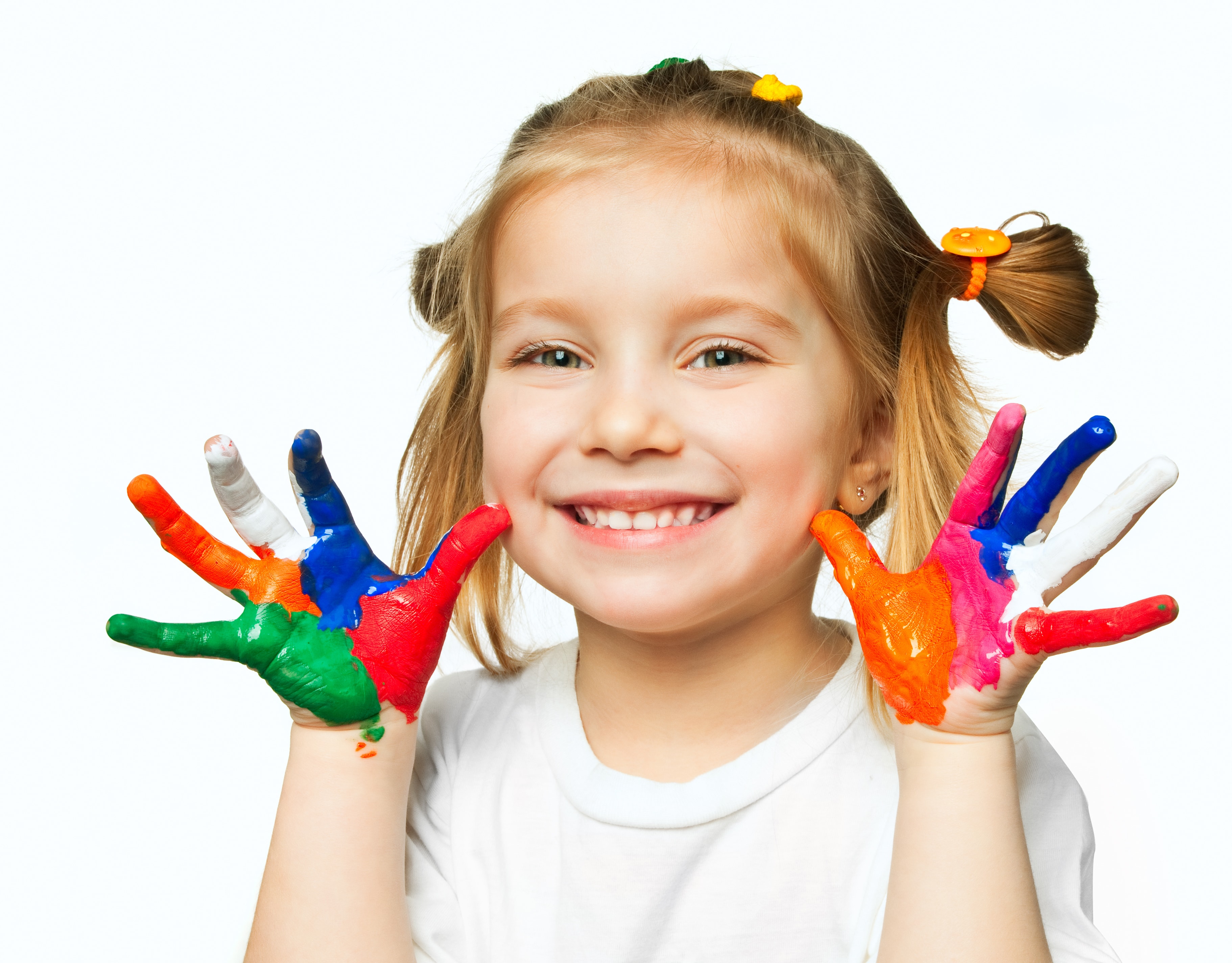 Цветные пальчики. Краски для детей. Детское творчество. Дети творчество. Креативные дети.